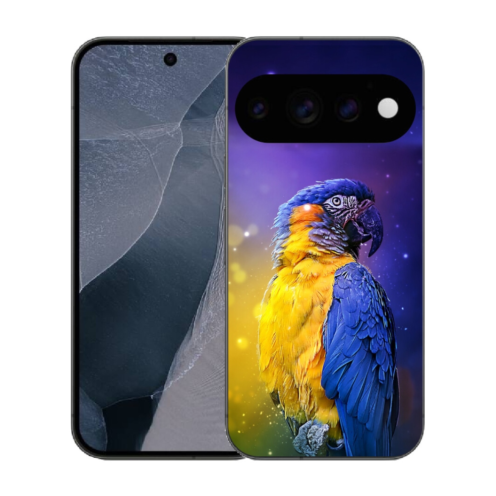 Gélový kryt mmCase na Google Pixel 11 Pro - papagáj ara 1