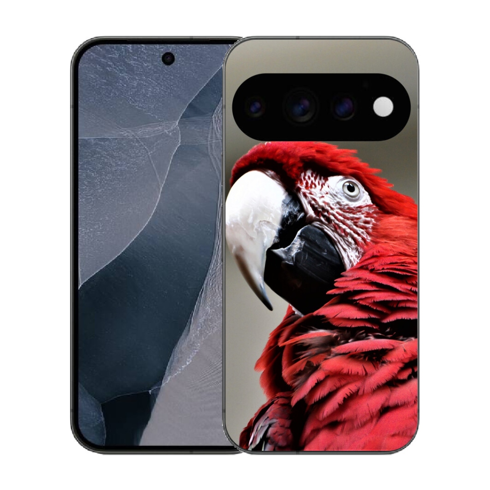 Gélový kryt mmCase na Google Pixel 11 Pro - papagáj ara červený