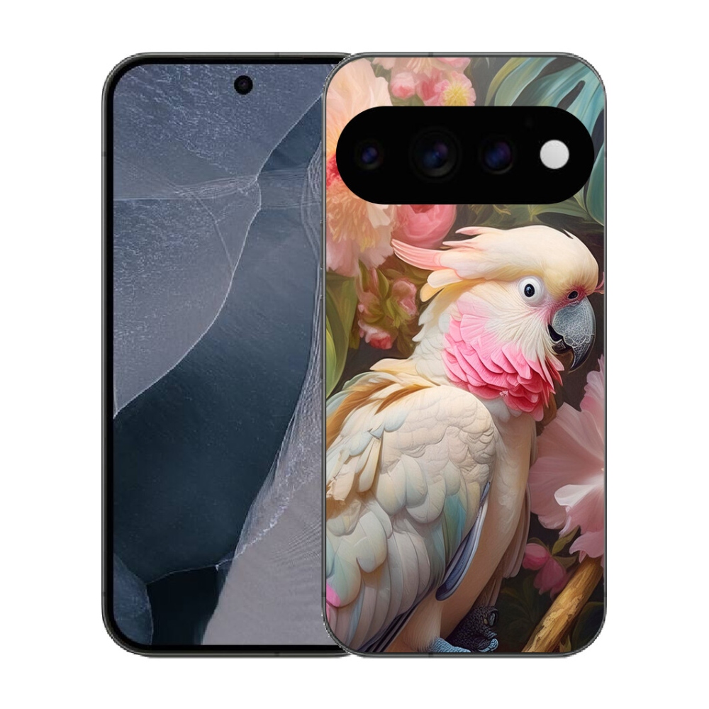 Gélový kryt mmCase na Google Pixel 11 Pro - papagáj kakadu ružový 2