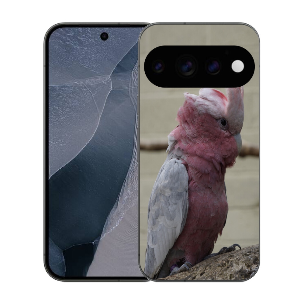 Gélový kryt mmCase na Google Pixel 11 Pro - papagáj kakadu ružový