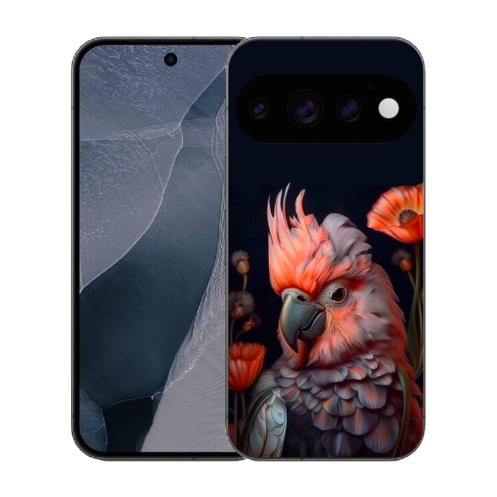 Gélový kryt mmCase na Google Pixel 11 Pro - papagáj kakadu vo farbách