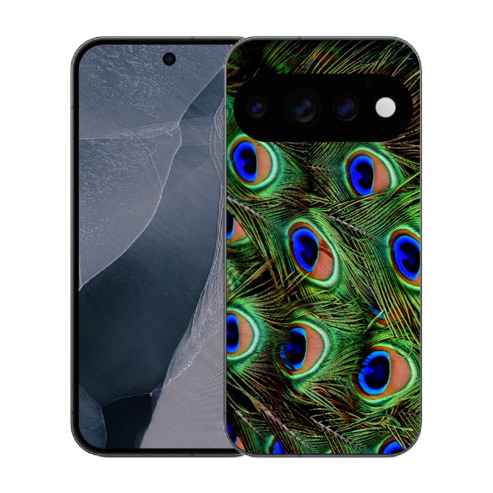 Gélový kryt mmCase na Google Pixel 11 Pro - pávie perie