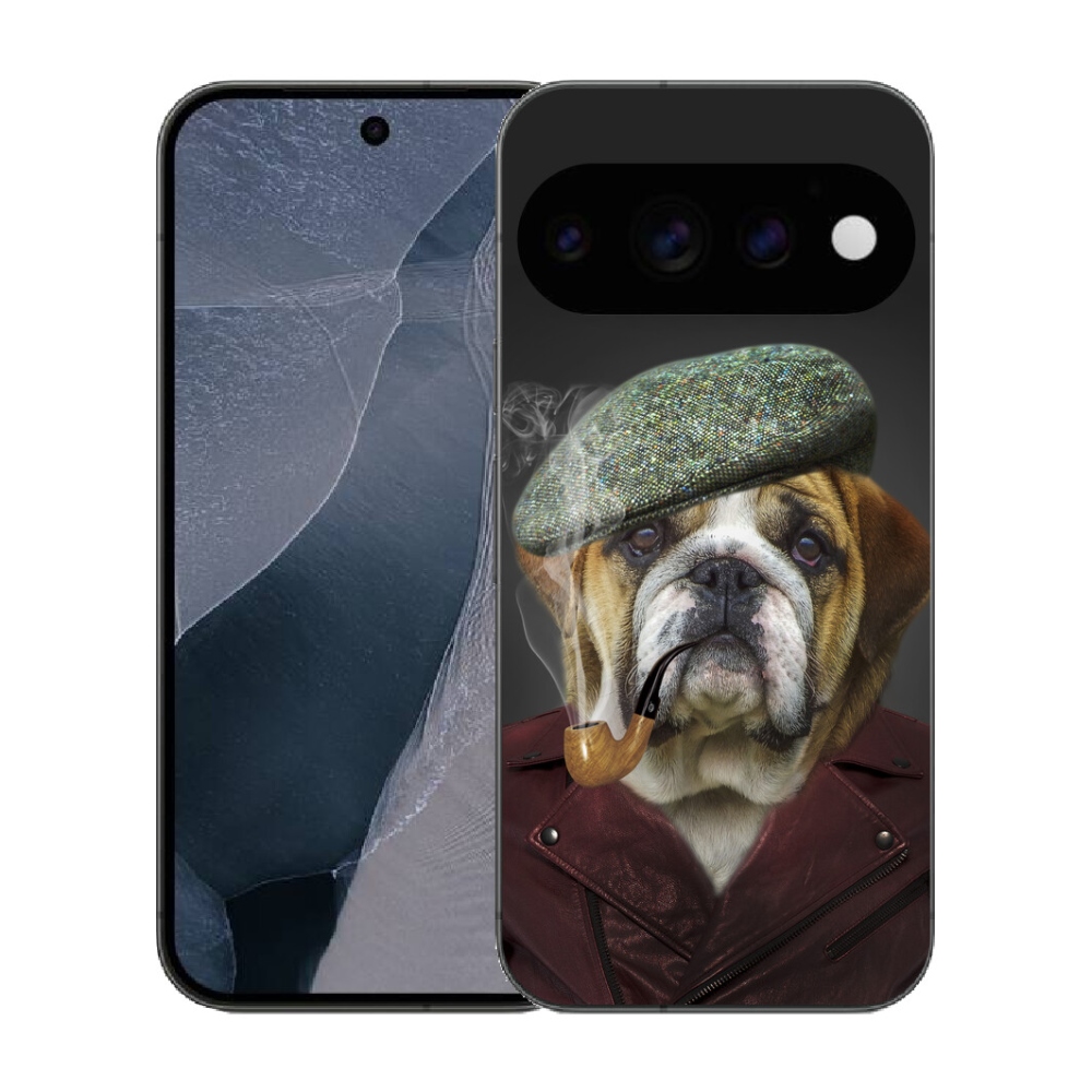 Gélový kryt mmCase na Google Pixel 11 Pro - pes s fajkou