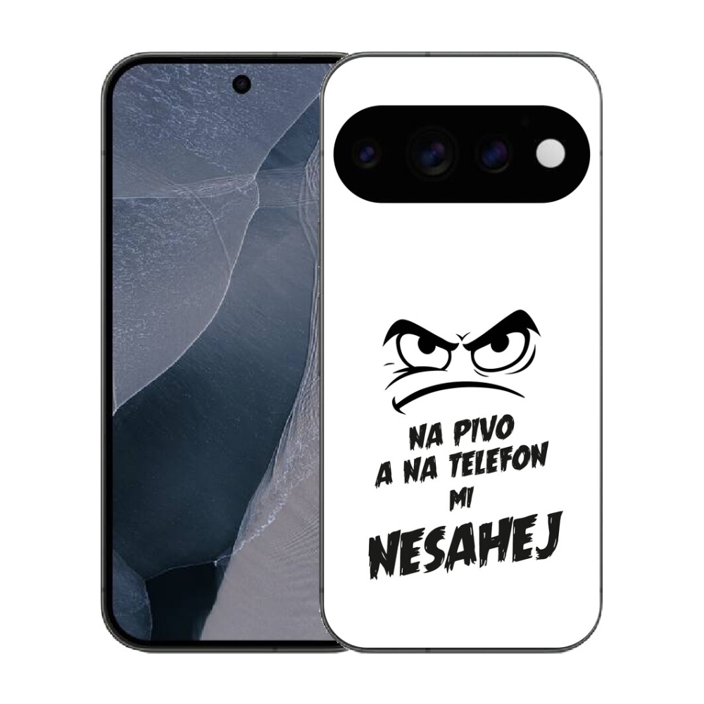 Gélový kryt mmCase na Google Pixel 11 Pro - pivný motív 2 biele pozadie