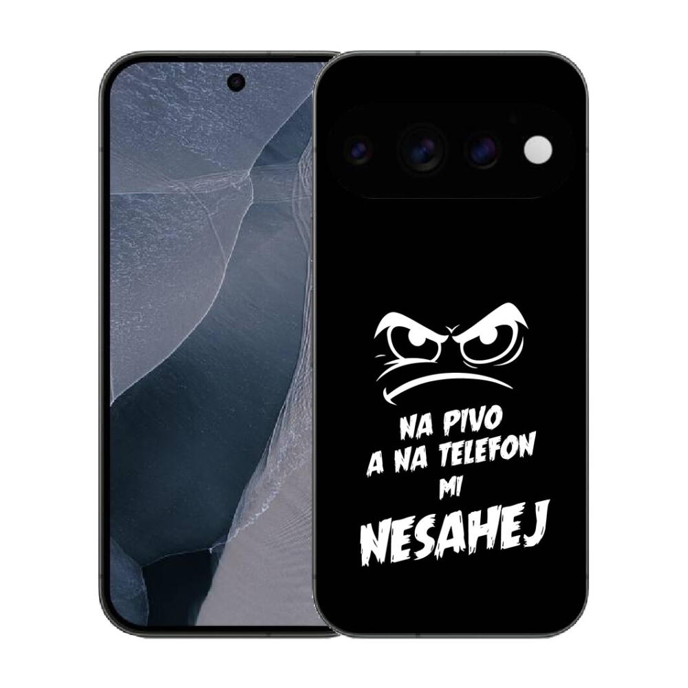 Gélový kryt mmCase na Google Pixel 11 Pro - pivný motív 2 čierne pozadie