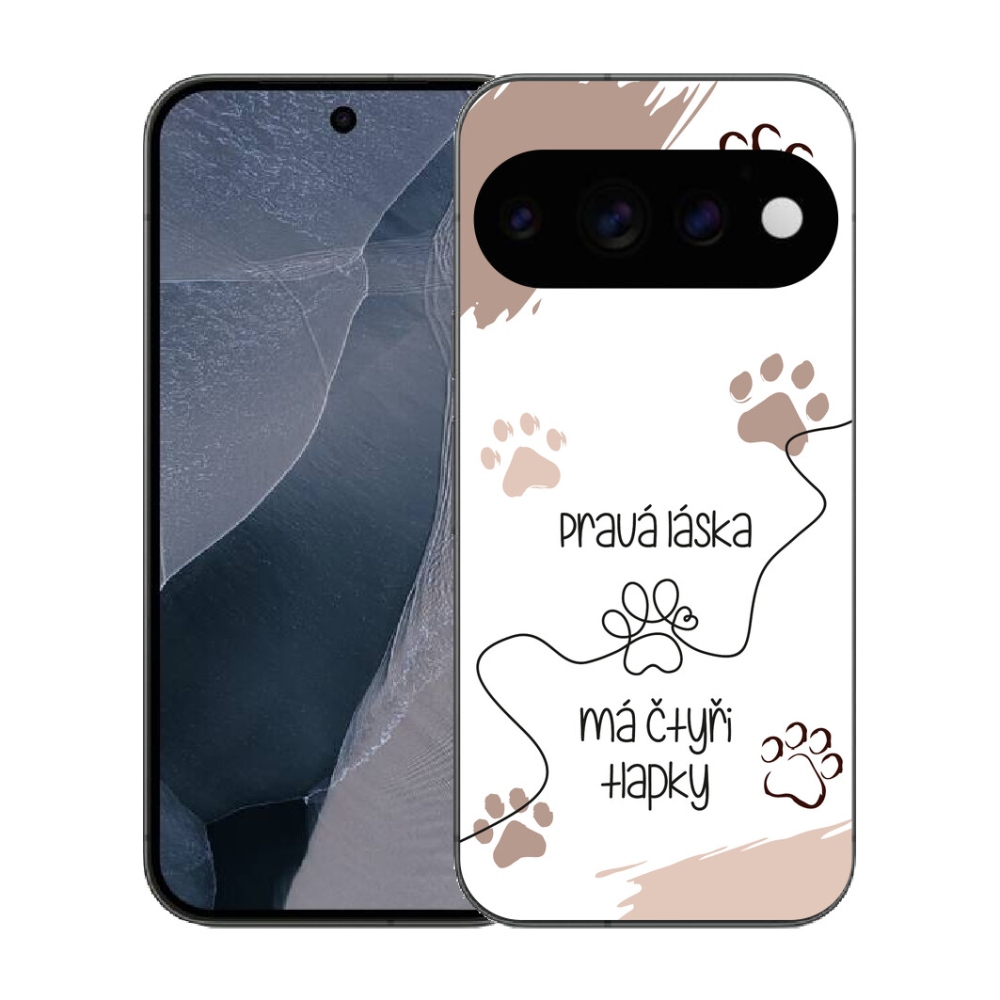 Gélový kryt mmCase na Google Pixel 11 Pro - psí motív 1 biele pozadie