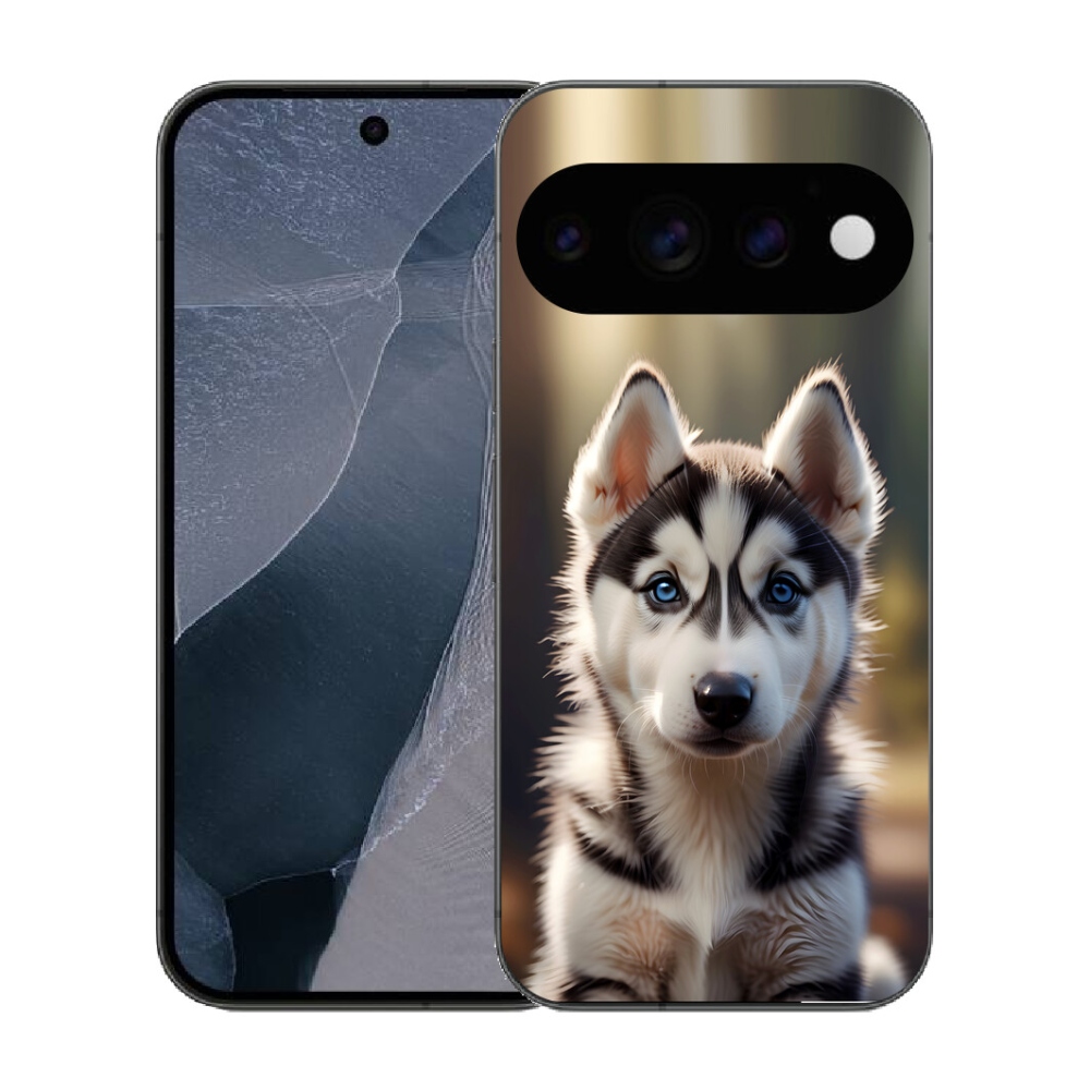 Gélový kryt mmCase na Google Pixel 11 Pro - roztomilý sibírsky husky