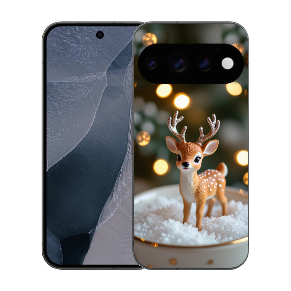 Gélový kryt mmCase na Google Pixel 11 Pro - roztomilý vianočný jeleň