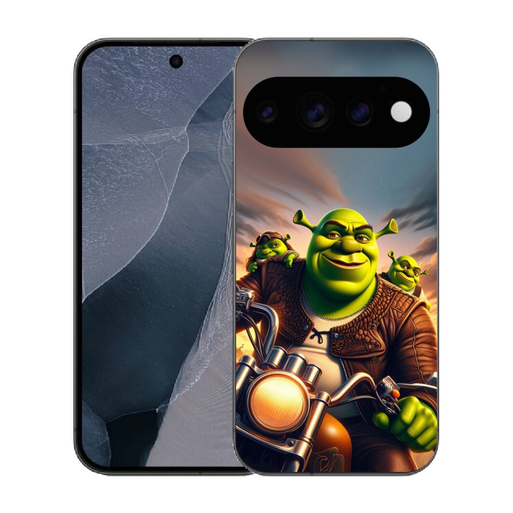 Gélový kryt mmCase na Google Pixel 11 Pro - zhrek na motorke