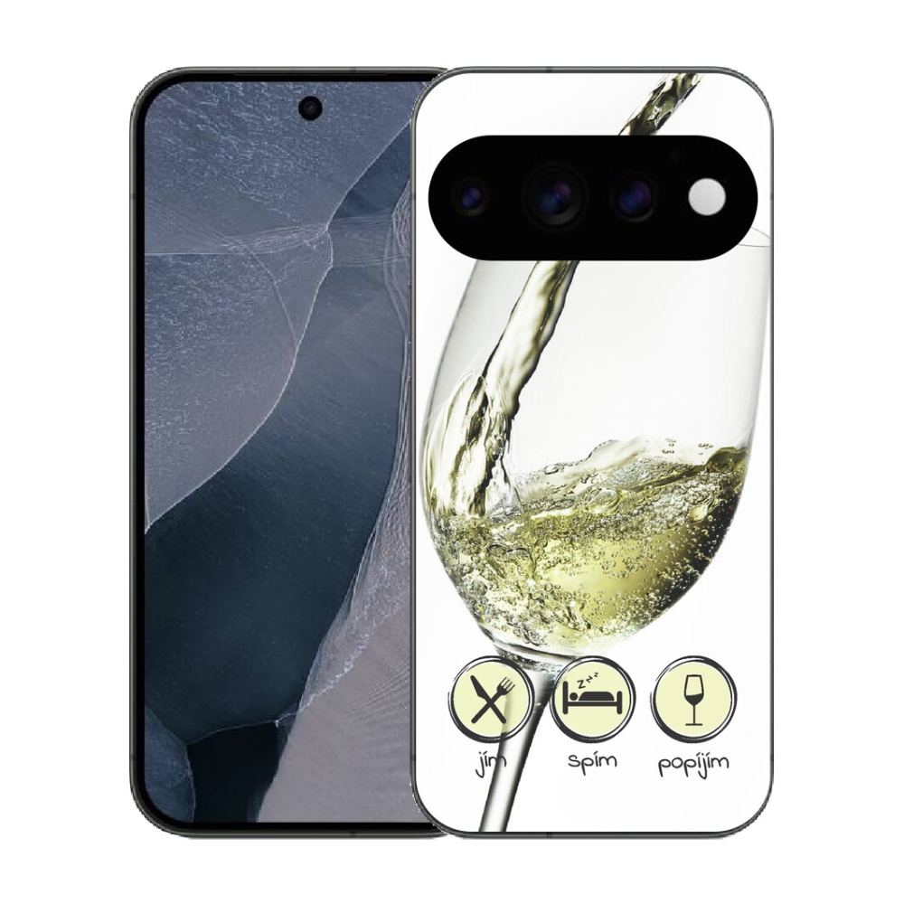 Gélový kryt mmCase na Google Pixel 11 Pro - pohár vína bielej