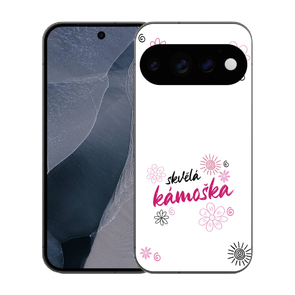 Gélový kryt mmCase na Google Pixel 11 Pro - skvelá kamoška biele pozadie