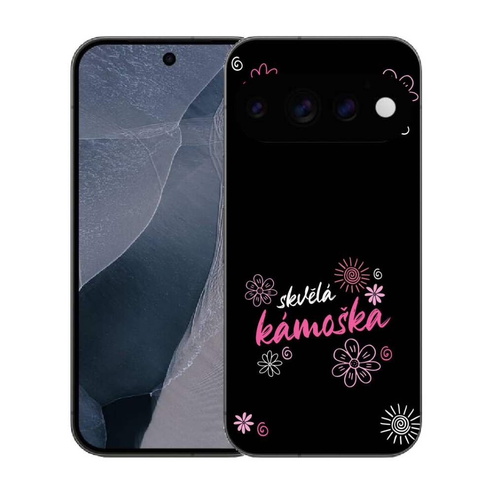 Gélový kryt mmCase na Google Pixel 11 Pro - skvelá kamoška čierne pozadie