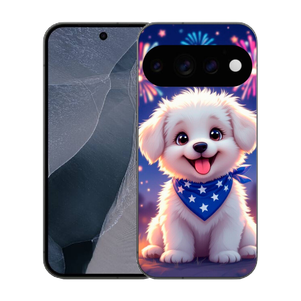 Gélový kryt mmCase na Google Pixel 11 Pro - slávnostné šteňa