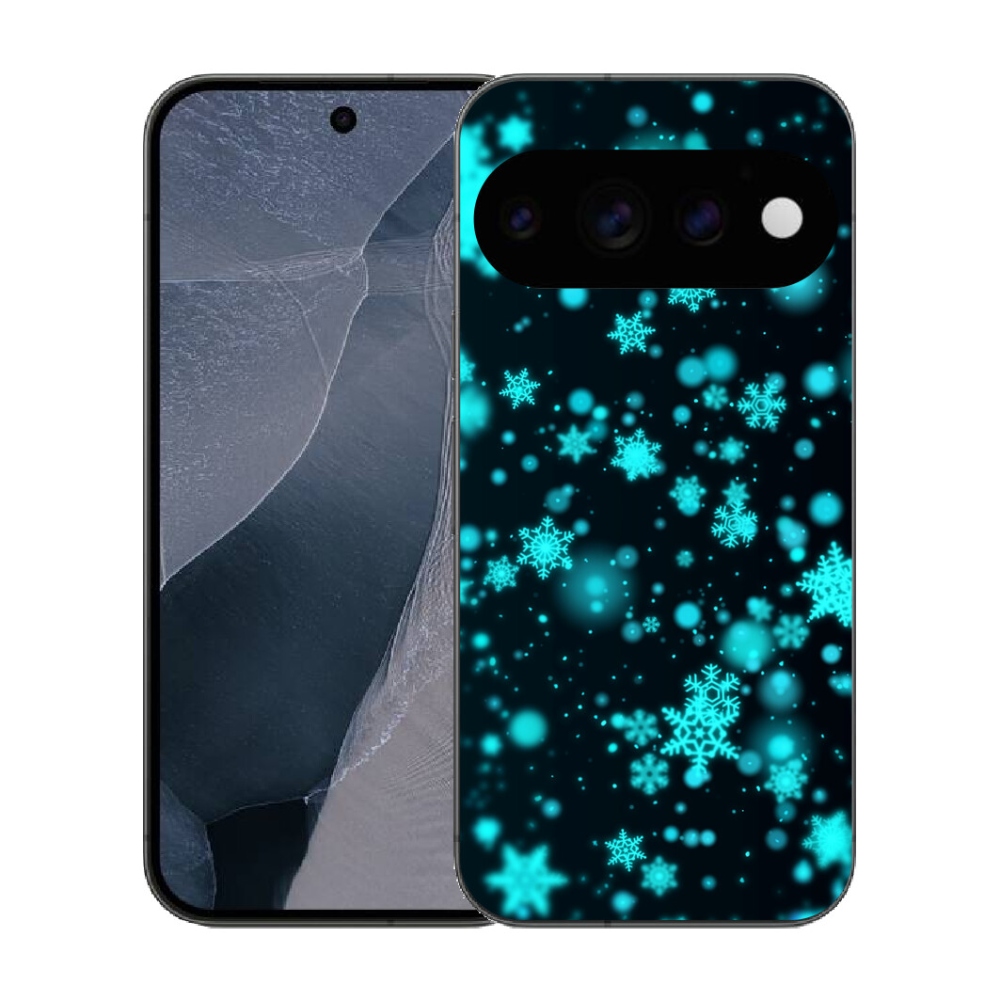 Gélový kryt mmCase na Google Pixel 11 Pro - snehové vločky 1