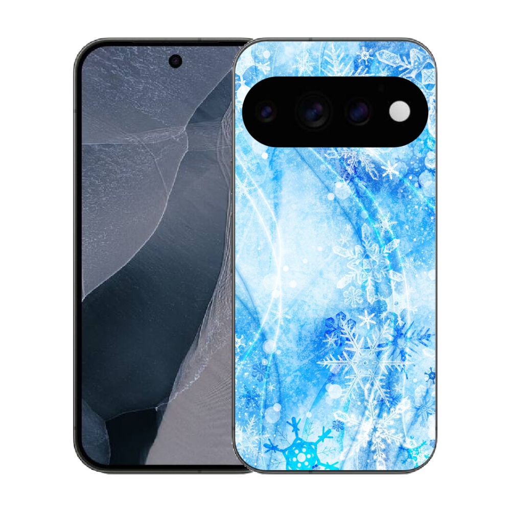 Gélový kryt mmCase na Google Pixel 11 Pro - snehové vločky