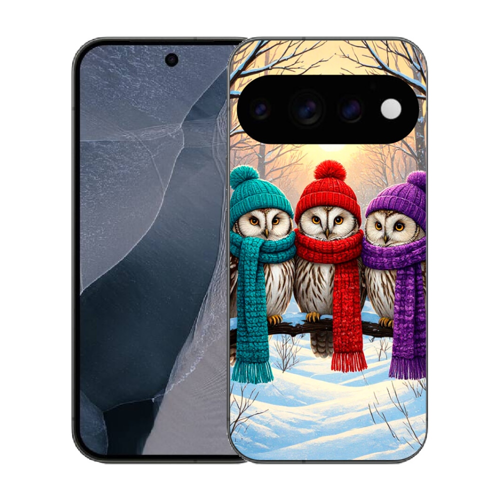 Gélový kryt mmCase na Google Pixel 11 Pro - soví priatelia