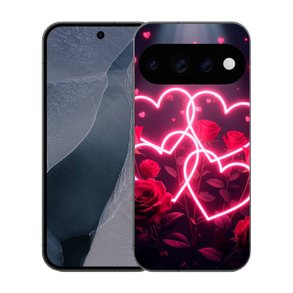 Gélový kryt mmCase na Google Pixel 11 Pro - srdce lásky