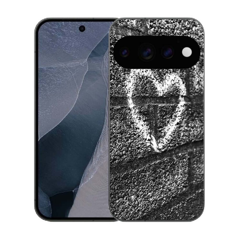 Gélový kryt mmCase na Google Pixel 11 Pro - srdce na stene