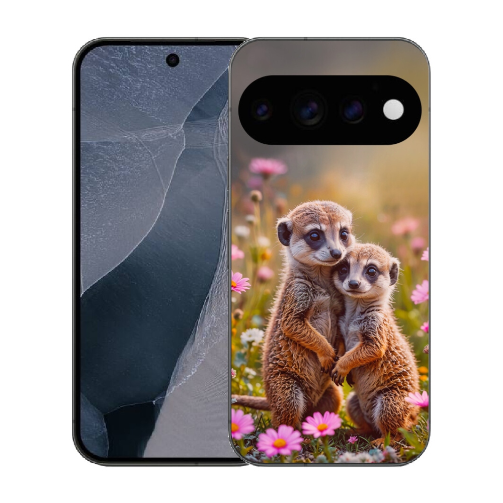 Gélový kryt mmCase na Google Pixel 11 Pro - surikatí duo