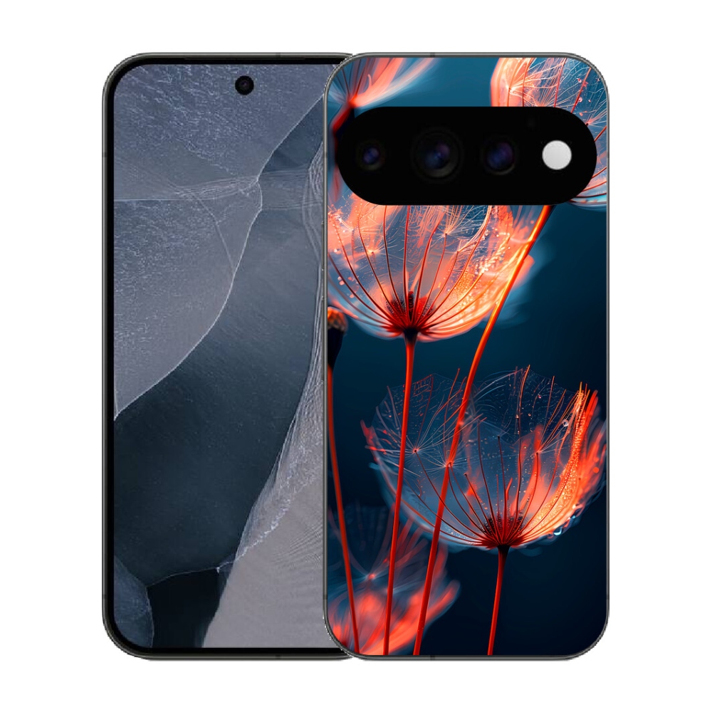 Gélový kryt mmCase na Google Pixel 11 Pro - svetielkujúce páperie
