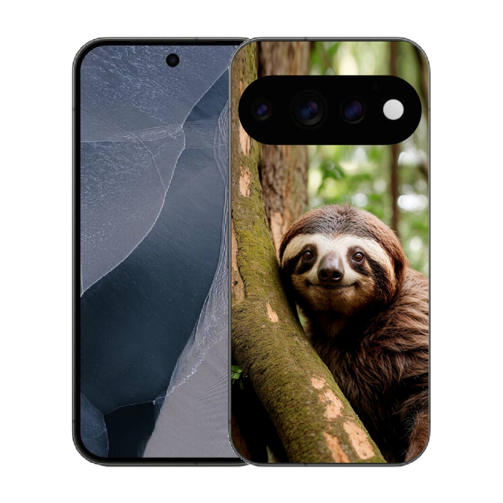 Gélový kryt mmCase na Google Pixel 11 Pro - usmievavý leňochod