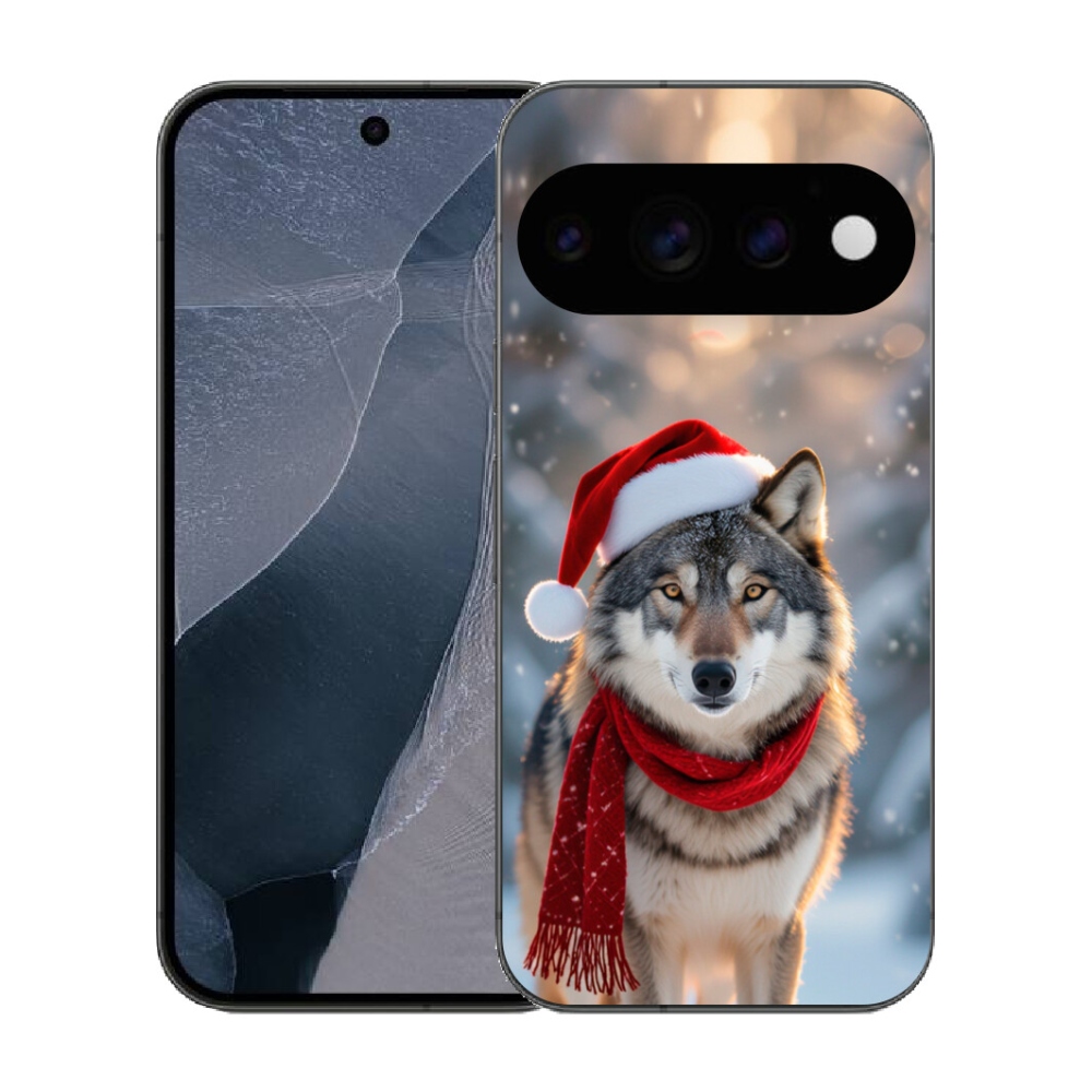Gélový kryt mmCase na Google Pixel 11 Pro - vianočný vlk