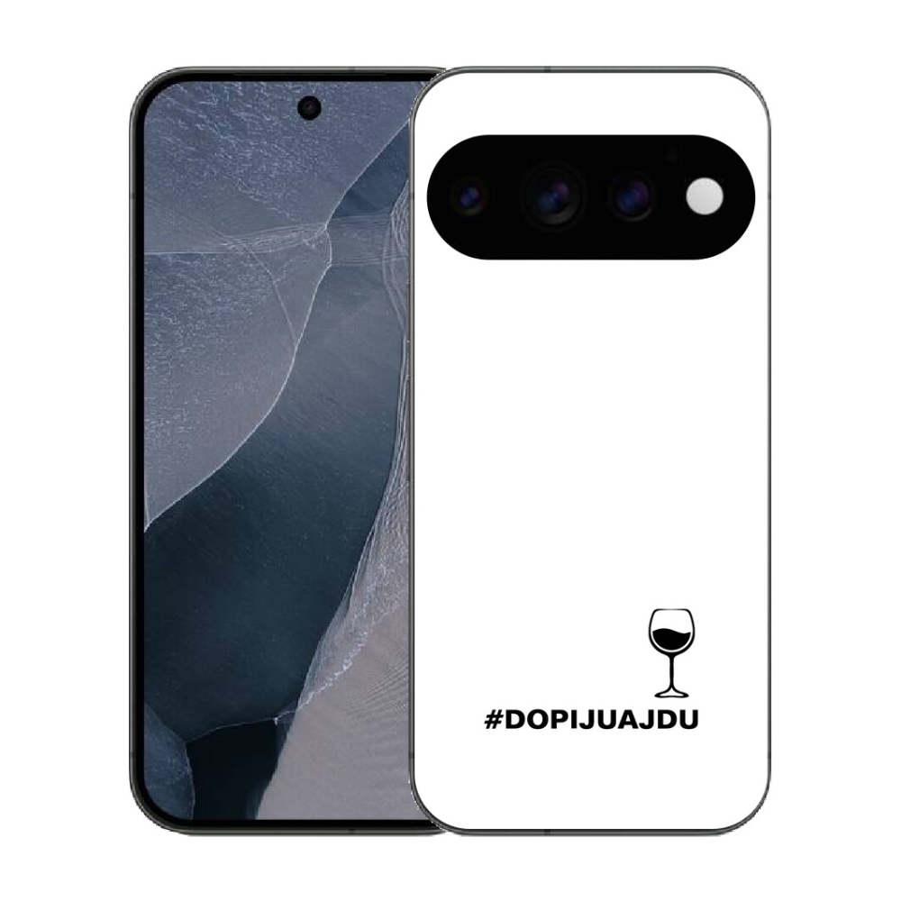 Gélový kryt mmCase na Google Pixel 11 Pro - vínny motív biele pozadie