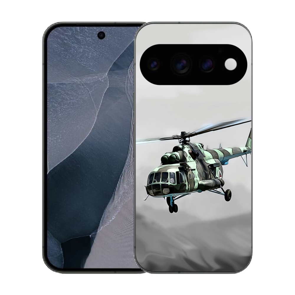 Gélový kryt mmCase na Google Pixel 11 Pro - vojenský vrtuľník