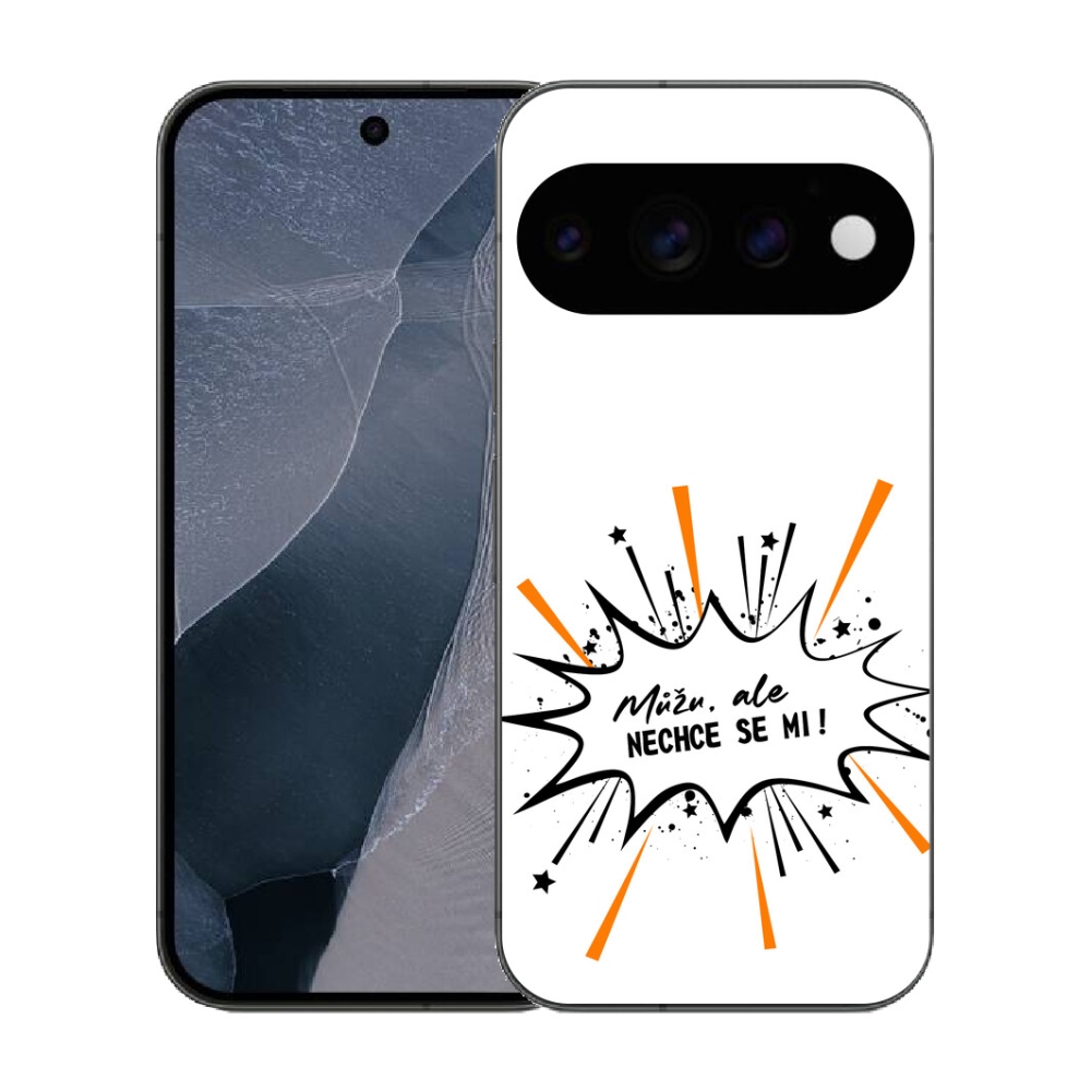 Gélový kryt mmCase na Google Pixel 11 Pro - vtipný text 11 biele pozadie