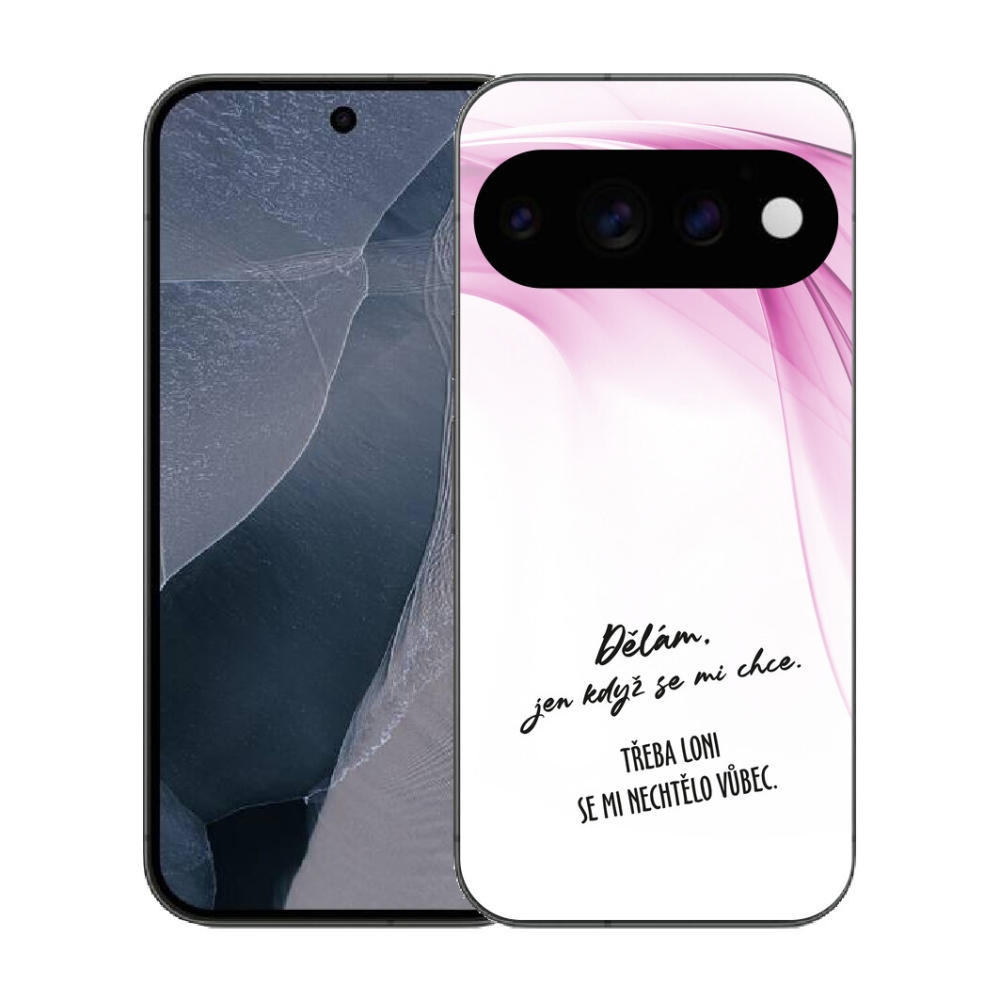 Gélový kryt mmCase na Google Pixel 11 Pro - vtipný text 12 biele pozadie