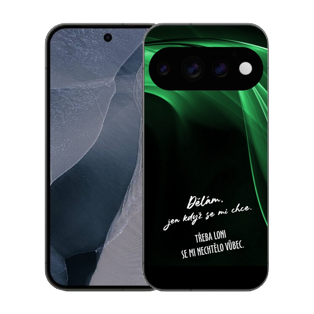 Gélový kryt mmCase na Google Pixel 11 Pro - vtipný text 12 čierne pozadie