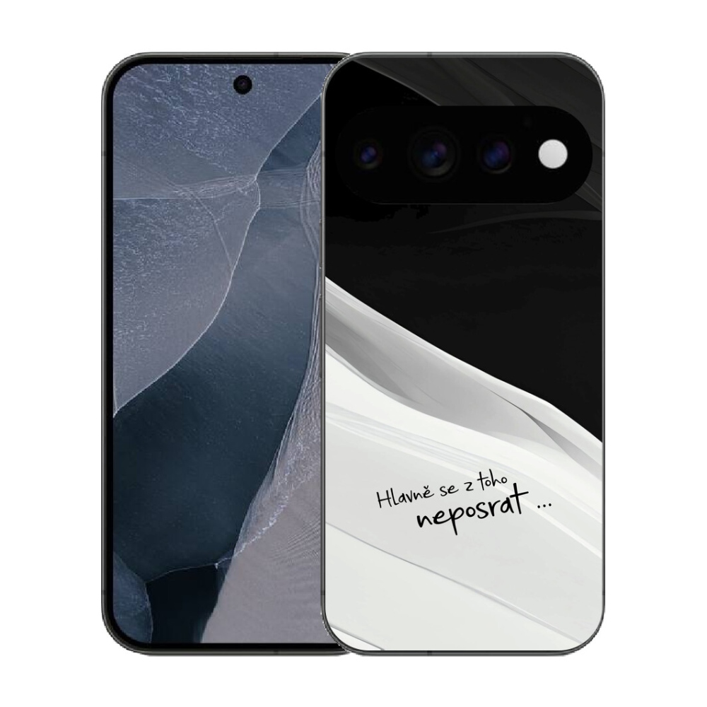 Gélový kryt mmCase na Google Pixel 11 Pro - vtipný text 13 bieločierne pozadie