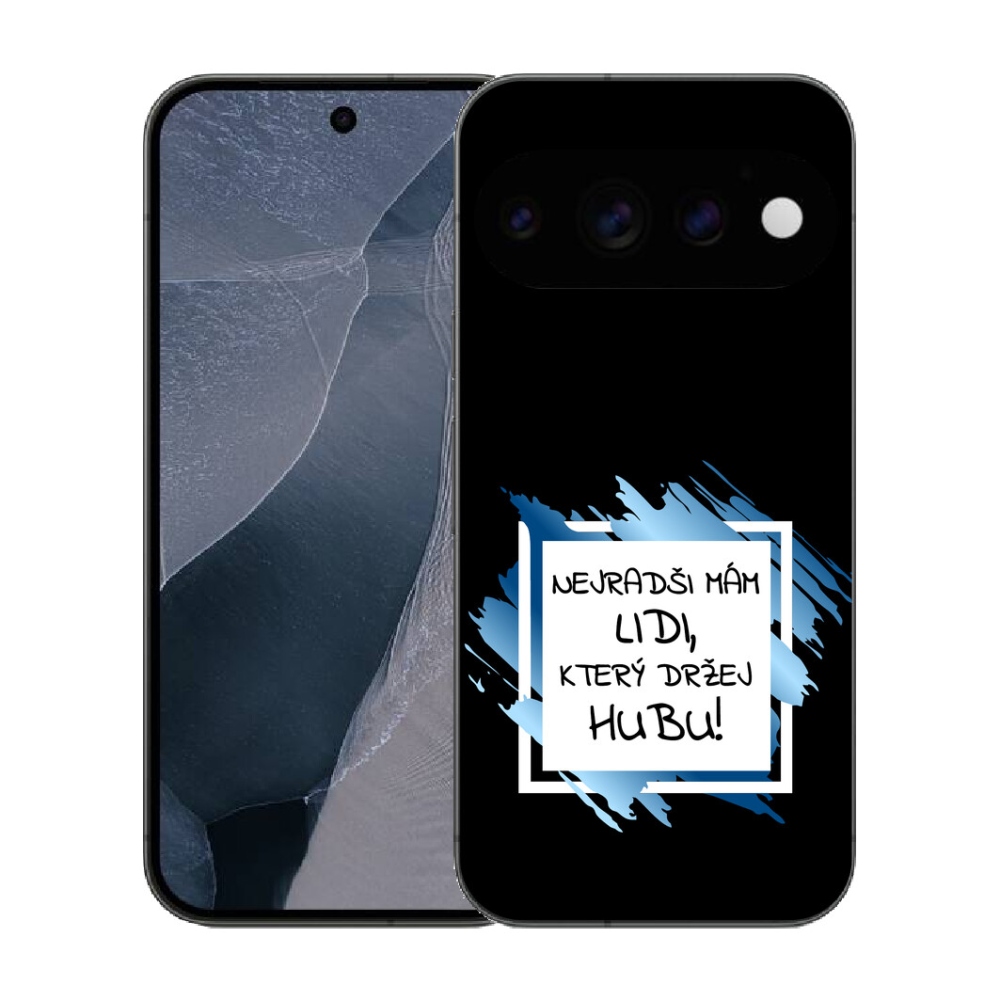 Gélový kryt mmCase na Google Pixel 11 Pro - vtipný text 7 bieločierne pozadie