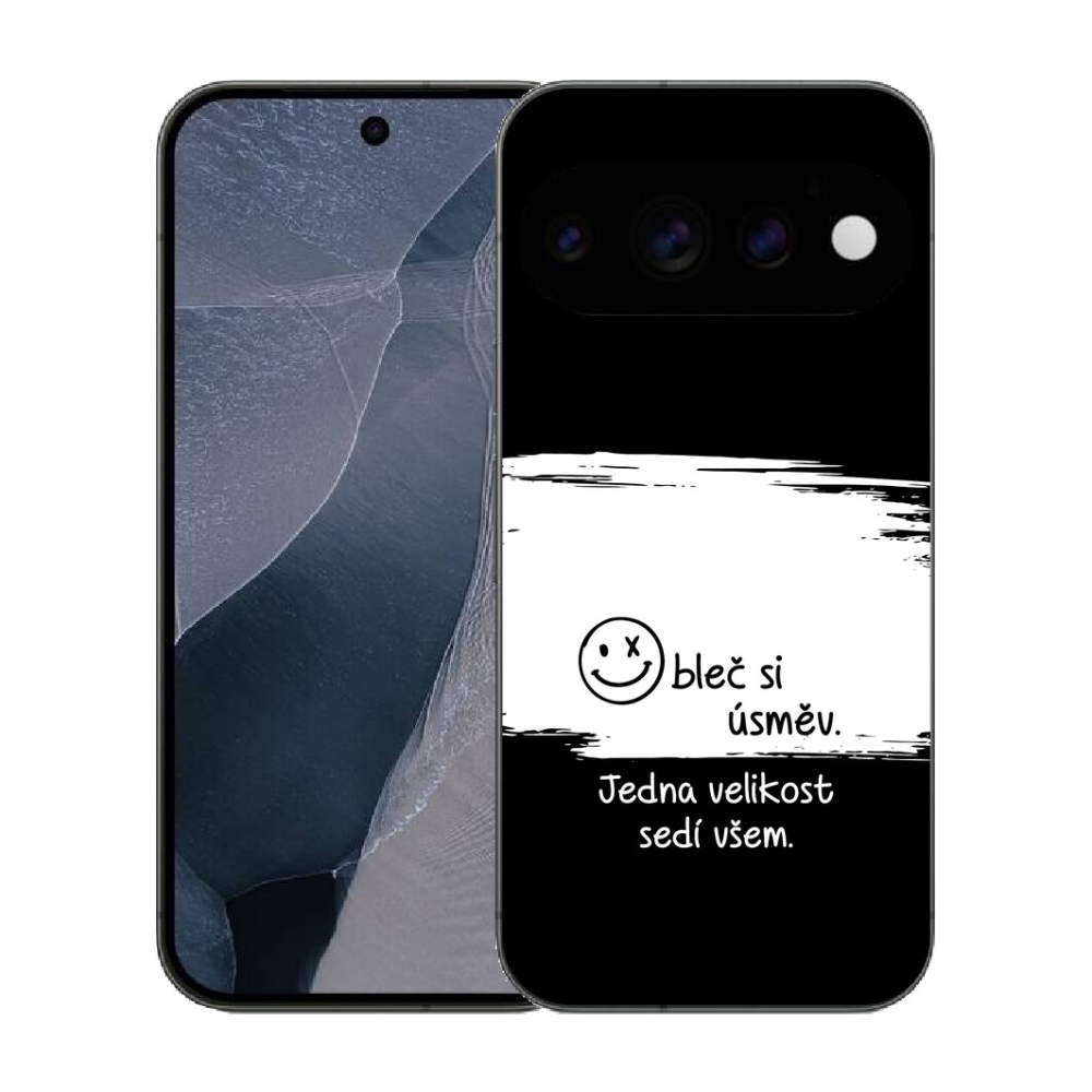 Gélový kryt mmCase na Google Pixel 11 Pro - vtipný text 8 bieločierne pozadie