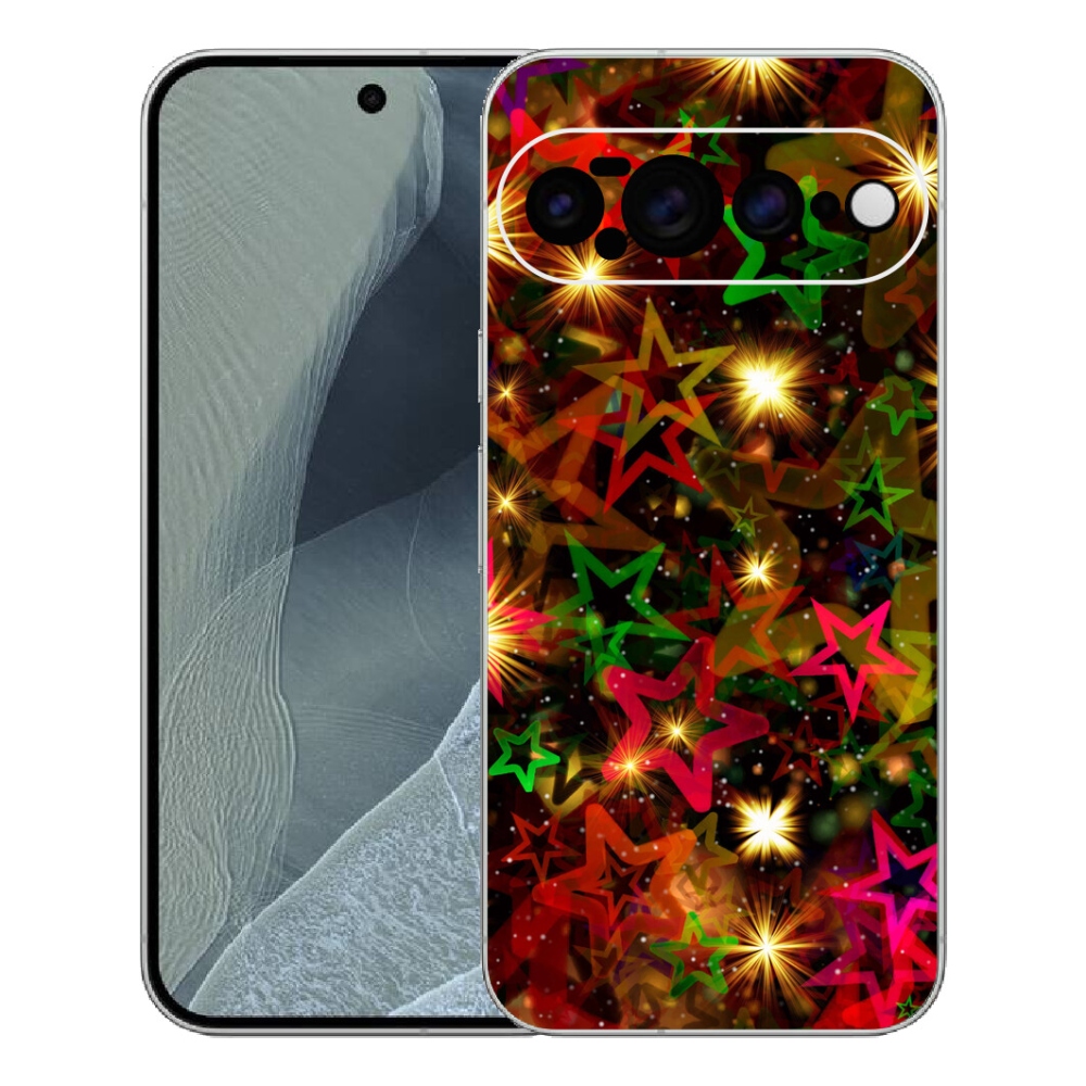Gélový kryt mmCase na Google Pixel 11 Pro XL - farebné hviezdičky