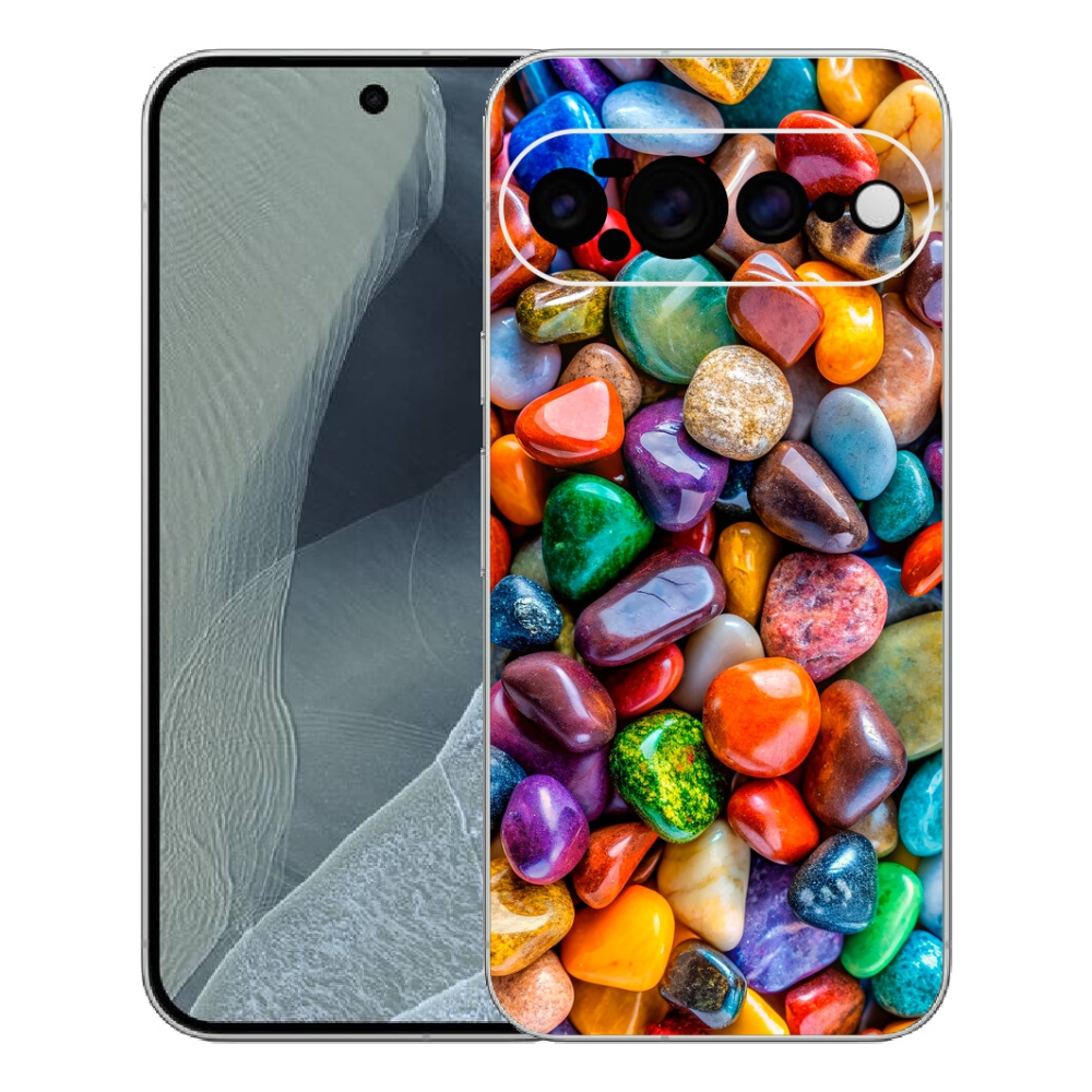 Gélový kryt mmCase na Google Pixel 11 Pro XL - farebné kamienky