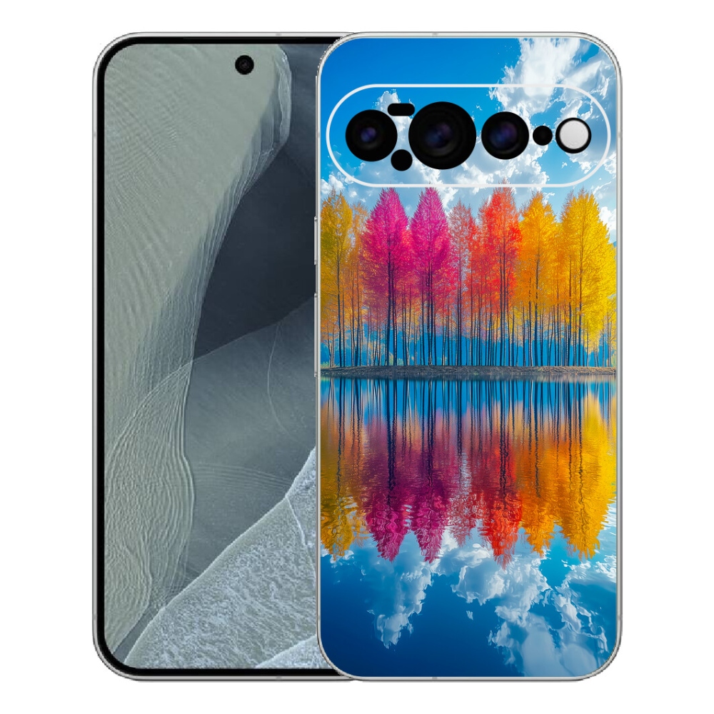 Gélový kryt mmCase na Google Pixel 11 Pro XL - farebné stromy