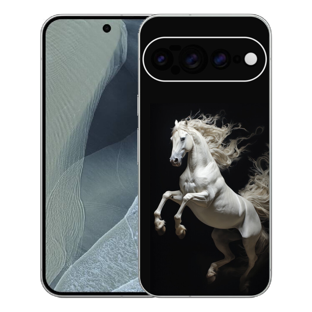 Gélový kryt mmCase na Google Pixel 11 Pro XL - biely kôň 4