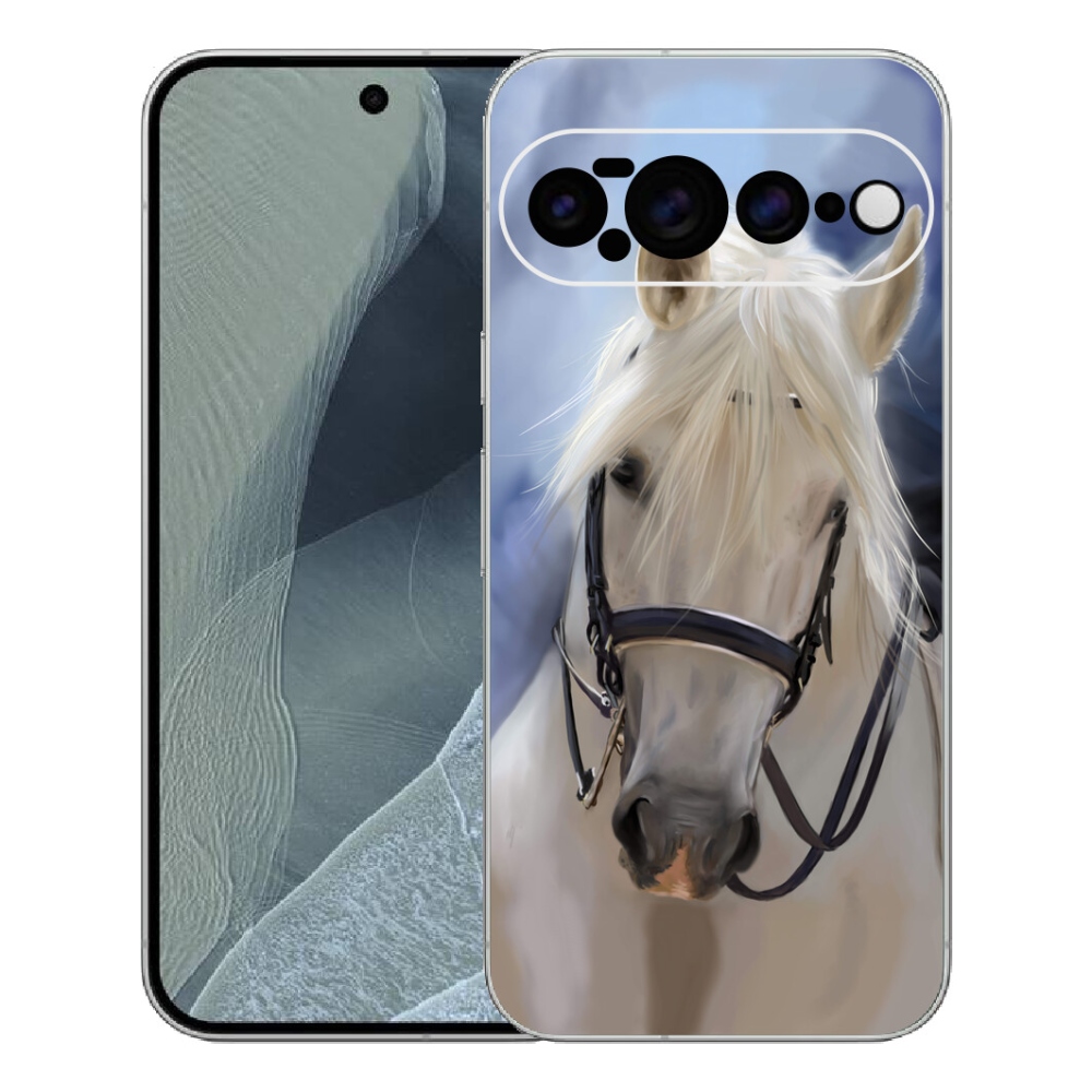 Gélový kryt mmCase na Google Pixel 11 Pro XL - biely kôň