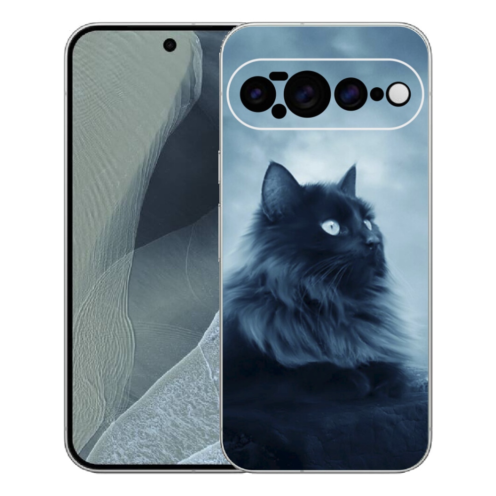 Gélový kryt mmCase na Google Pixel 11 Pro XL - čierna mačka 1