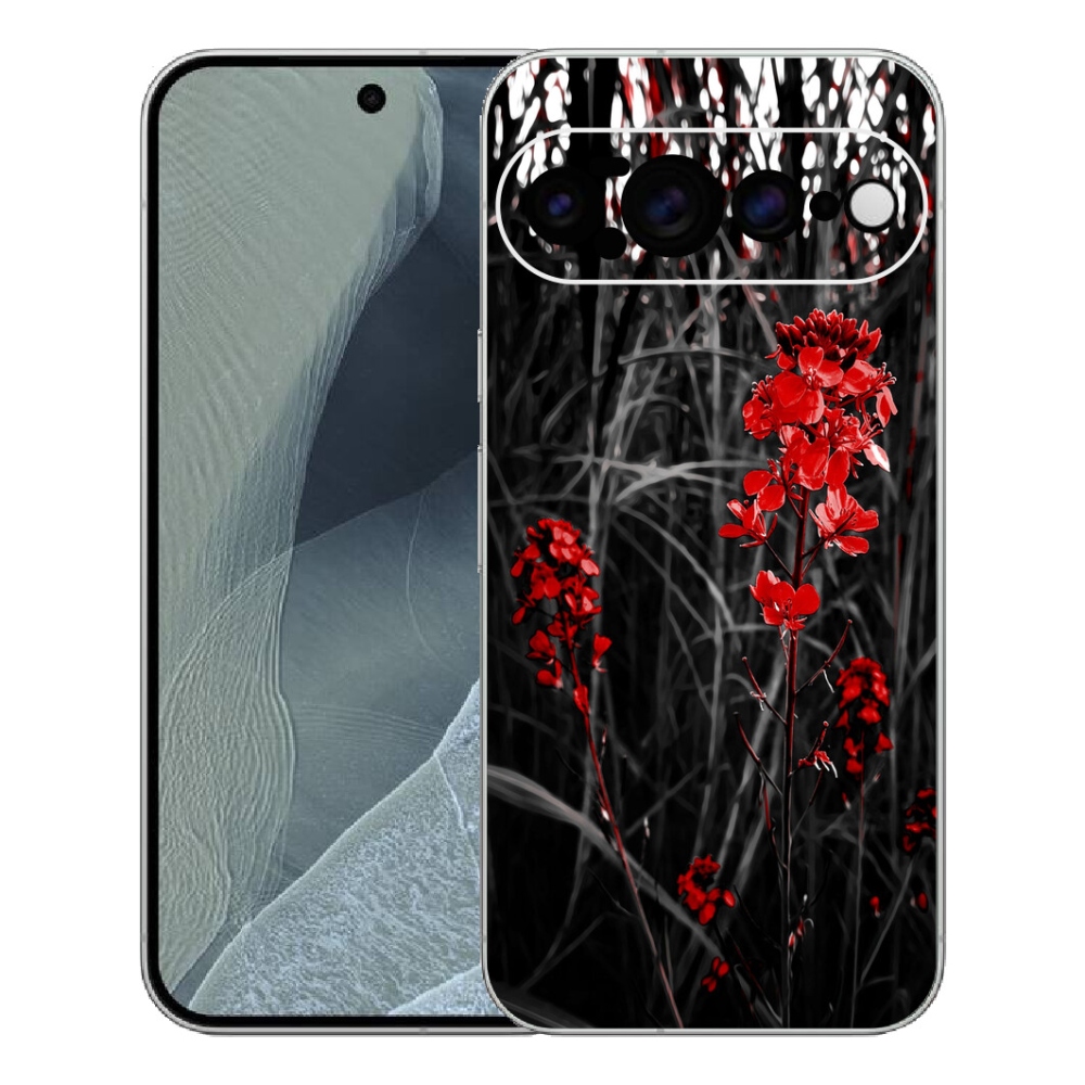 Gélový kryt mmCase na Google Pixel 11 Pro XL - červená rastlina