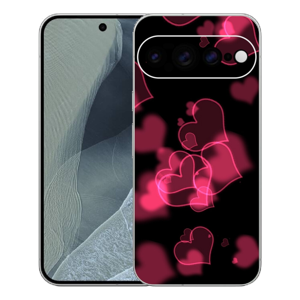 Gélový kryt mmCase na Google Pixel 11 Pro XL - červené srdiečka