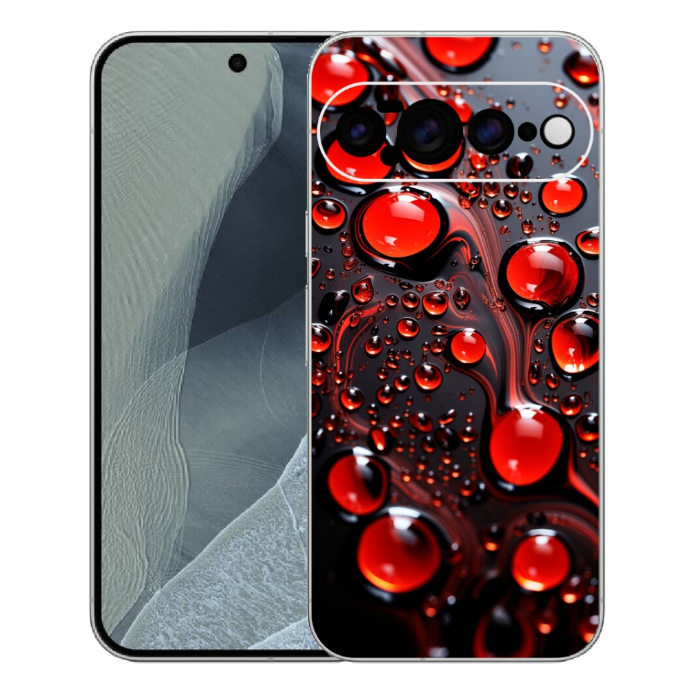 Gélový kryt mmCase na Google Pixel 11 Pro XL - červené kvapky 2