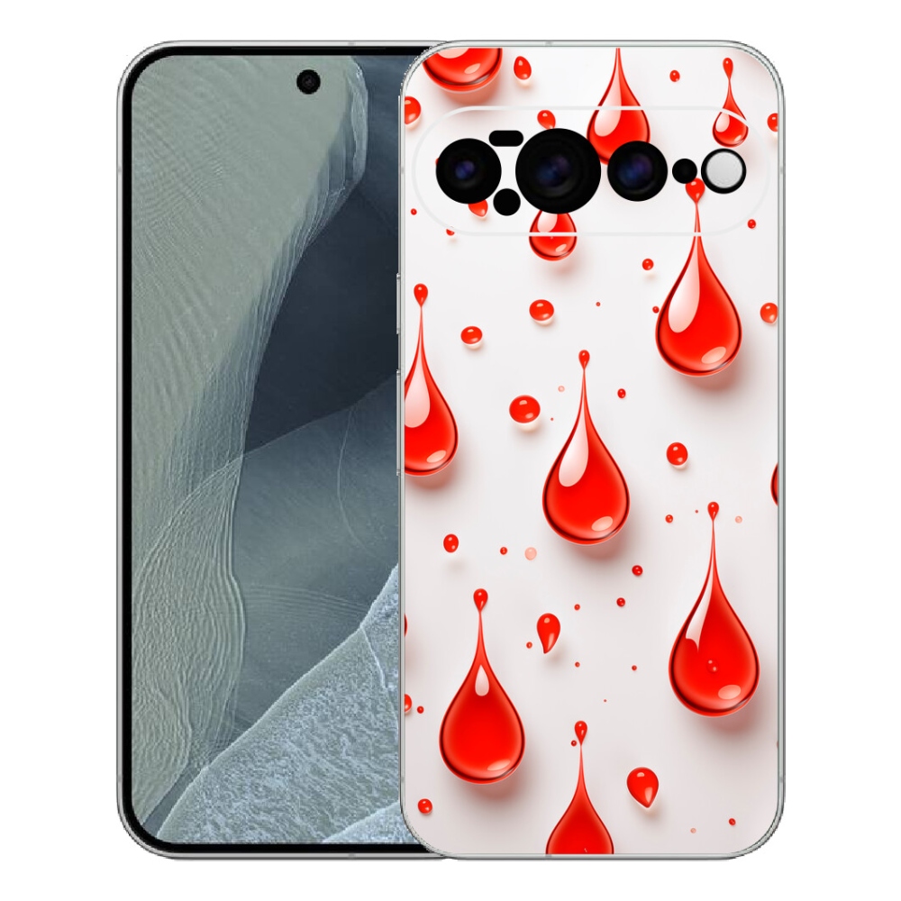 Gélový kryt mmCase na Google Pixel 11 Pro XL - červené kvapky