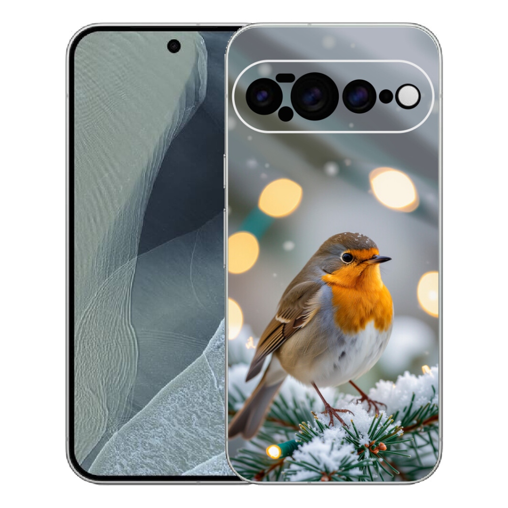 Gélový kryt mmCase na Google Pixel 11 Pro XL - červienka v zime