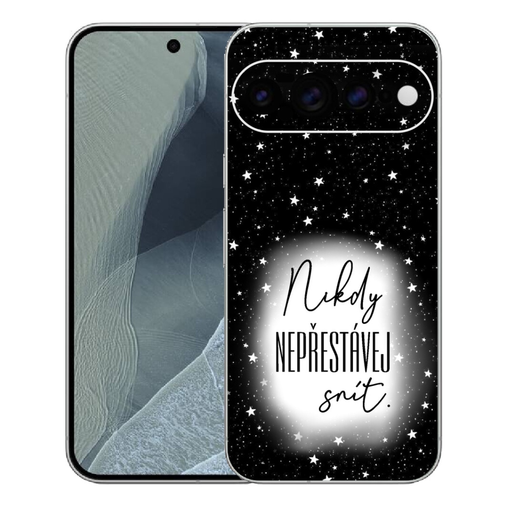 Gélový kryt mmCase na Google Pixel 11 Pro XL - citát 1 bieločierne pozadie