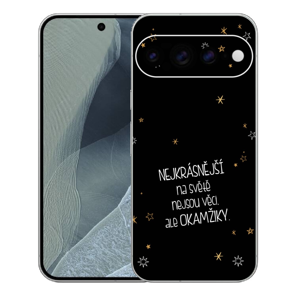 Gélový kryt mmCase na Google Pixel 11 Pro XL - citát 4 čierne pozadie