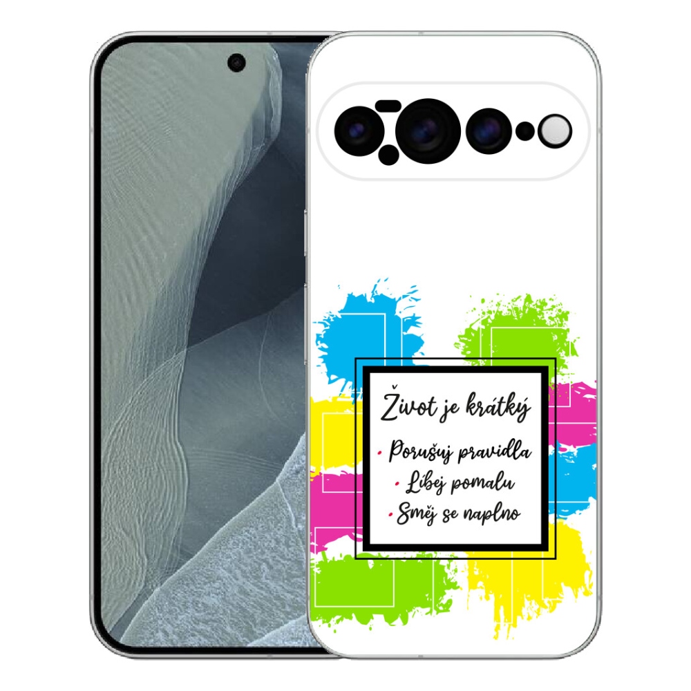 Gélový kryt mmCase na Google Pixel 11 Pro XL - citát 5 biele pozadie