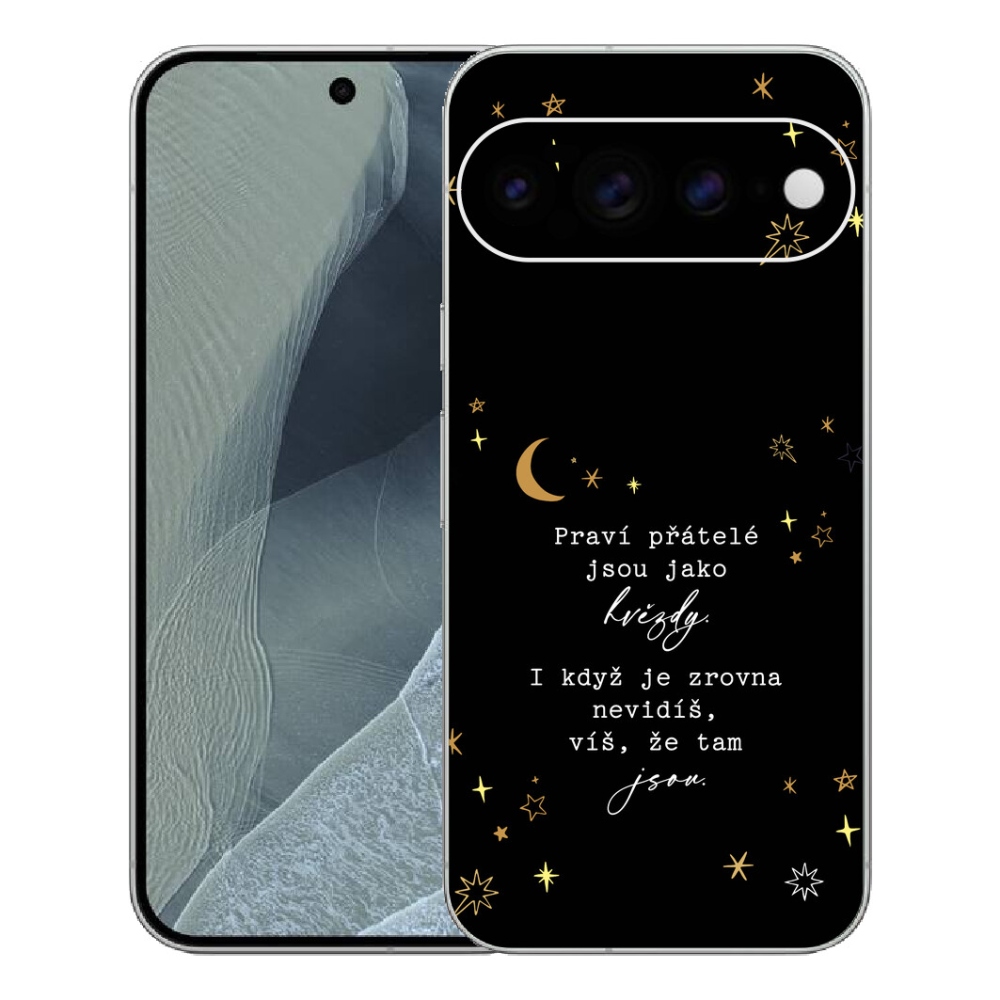 Gélový kryt mmCase na Google Pixel 11 Pro XL - citát 6 čierne pozadie