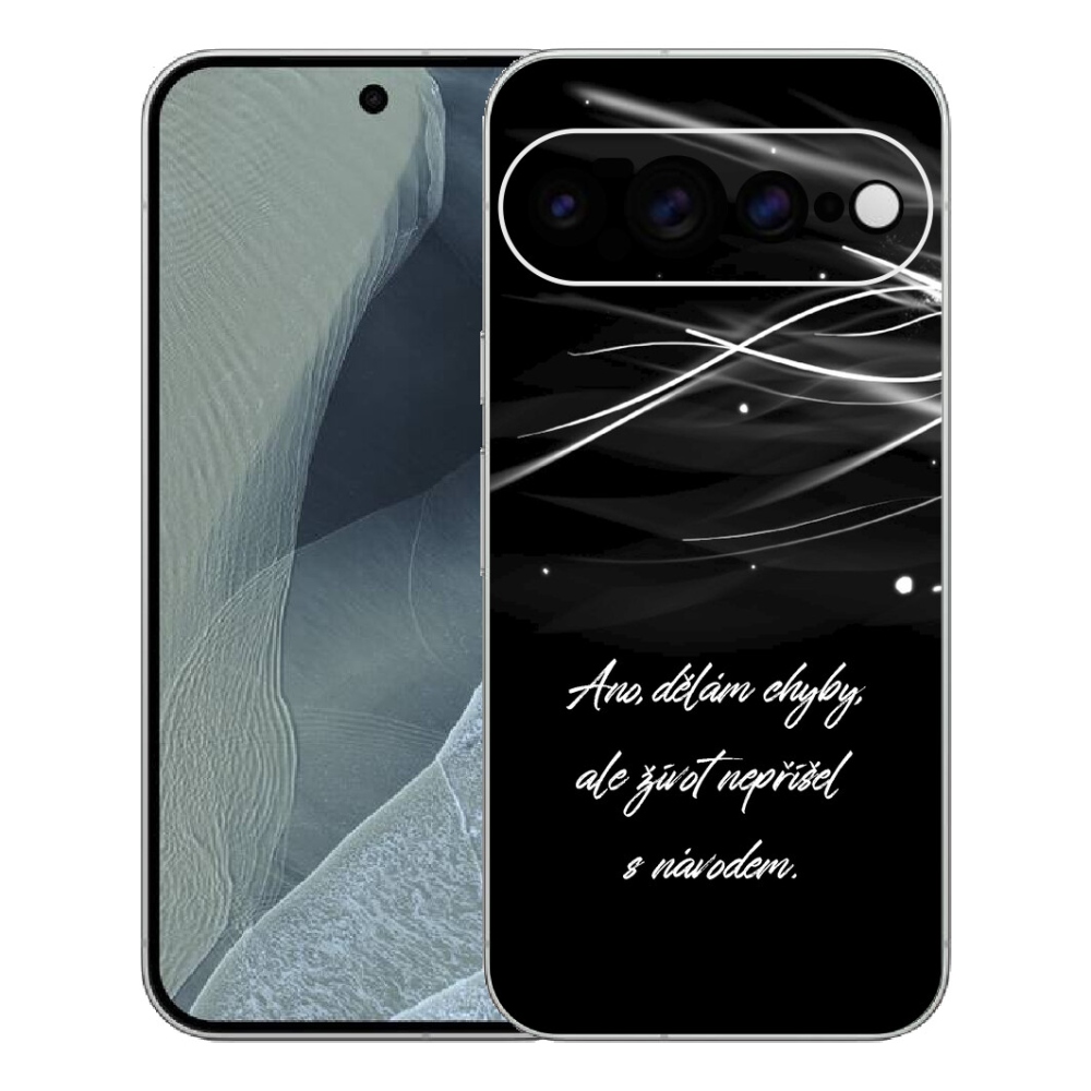 Gélový kryt mmCase na Google Pixel 11 Pro XL - citát čierne pozadie